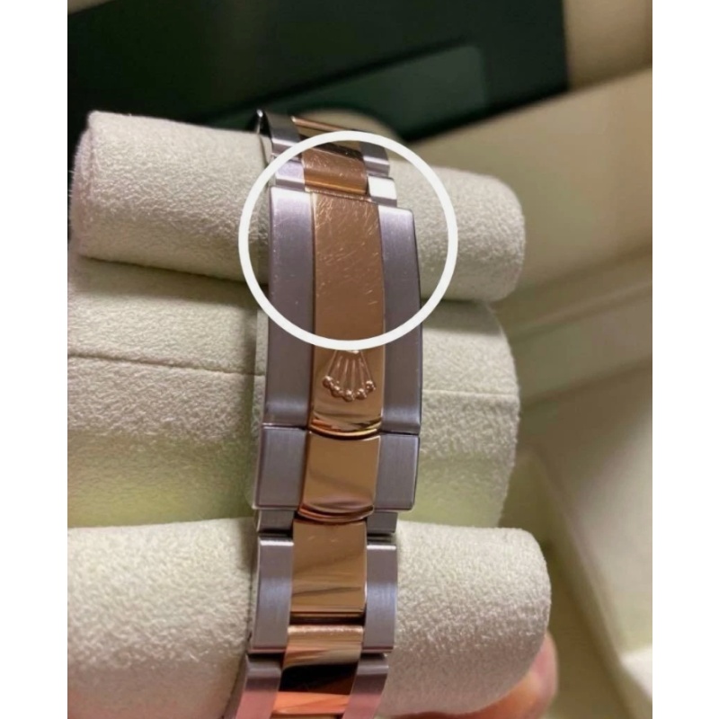 Rolex Oyster 31 Oystersteel & Gold Diamond Chocolate