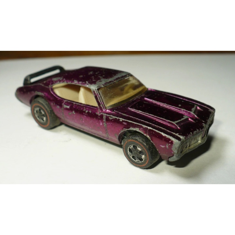 VINTAGE ORIGINAL 1971 HOT WHEELS REDLINE OLDS 442 Magenta Spectraflame