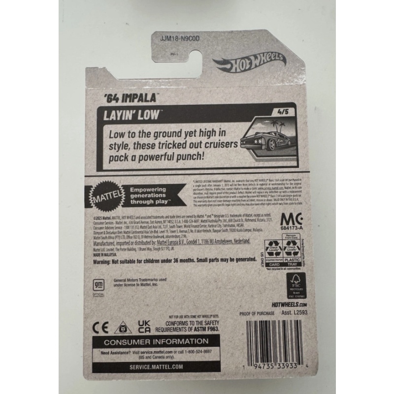 2026 Hot Wheels Layin' Low Super Treasure Hunt ‘64 Impala