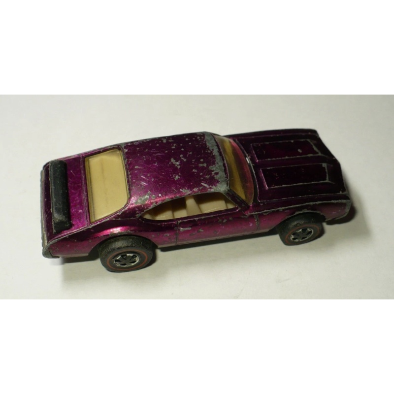 VINTAGE ORIGINAL 1971 HOT WHEELS REDLINE OLDS 442 Magenta Spectraflame